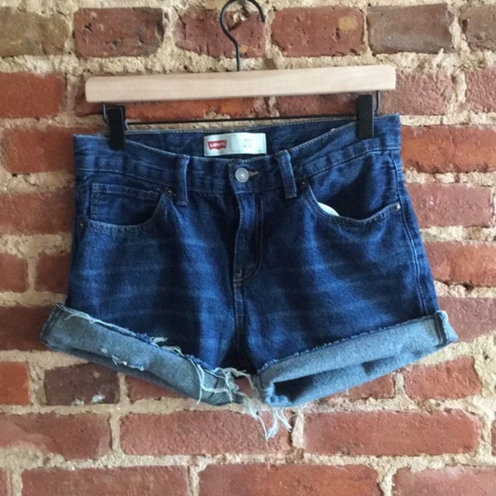 Levi’s 511 Cutoffs Denim Shorts High Rise - Picture 2 of 9